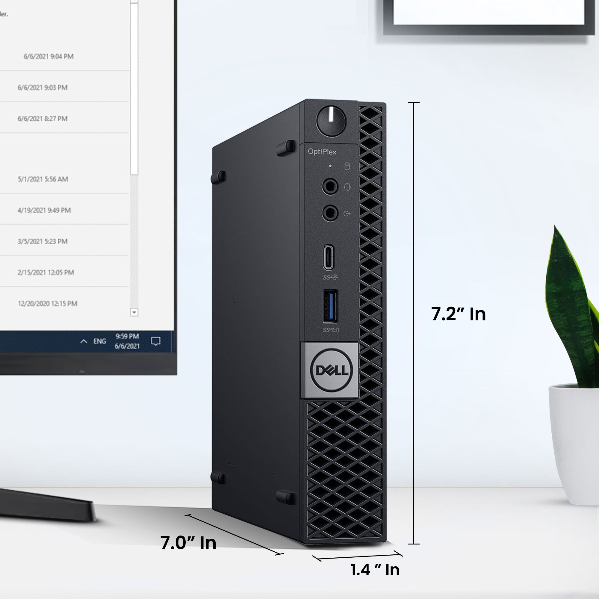 Dell OptiPlex 3050 Tiny | Desktop Computer Mini PC | Intel Core i5-6500T 6th Gen Quad-Core Processor | DDR4 RAM | Solid State Drive (SSD) | WiFi | Windows 11 Pro (Renewed)