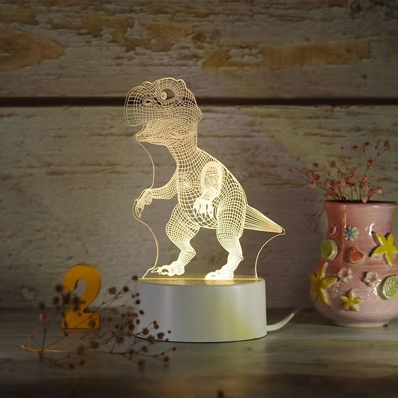 1 Creative 3D Night Light with Commemorative Significance, Birthday Gift, Holiday Gift for Family And Friends USB Interface, USB Lighting Fixtures, Computer Accessories And Peripherals