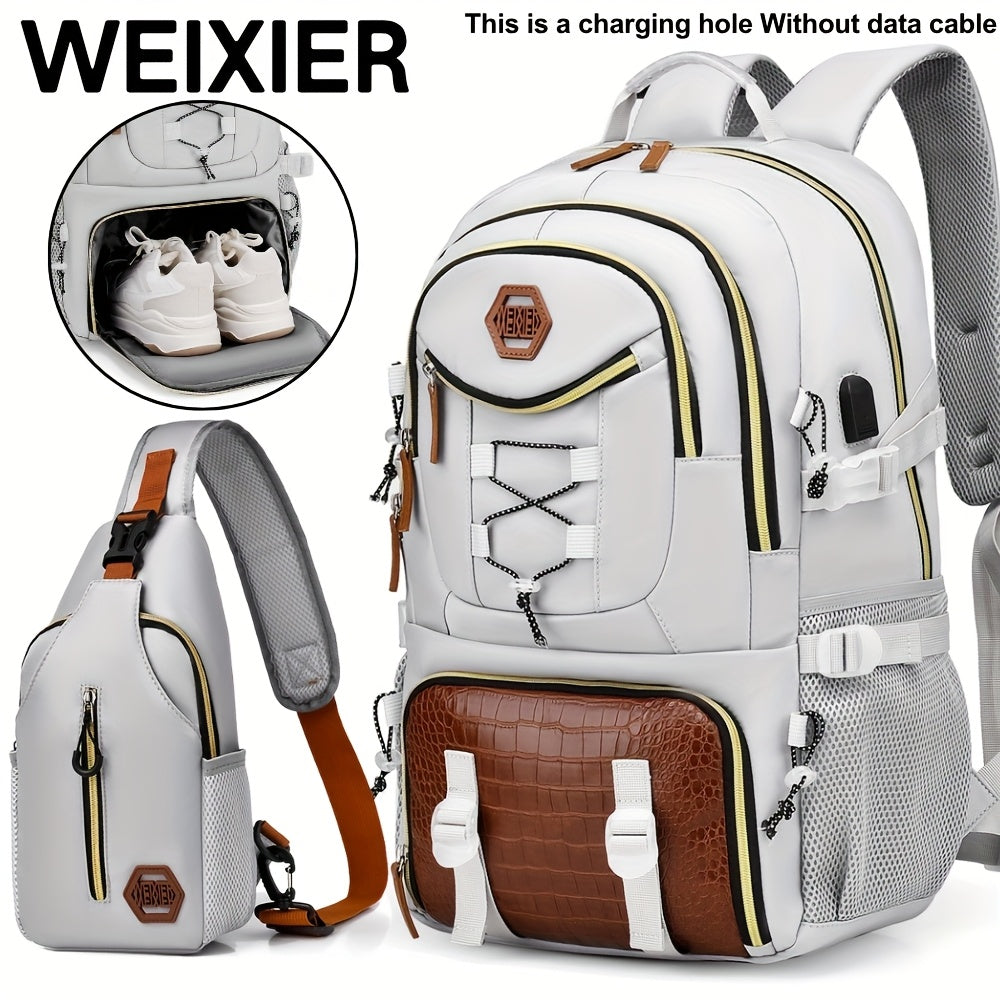 New Multifunctional Unisex Shoulder Bag Computer Backpack Travel Business Casual Backpack with Underwear Bag Set, Multi-pocket Large Capacity Commuting Bag Weekend Overnight Bag, Holiday Birthday Gift