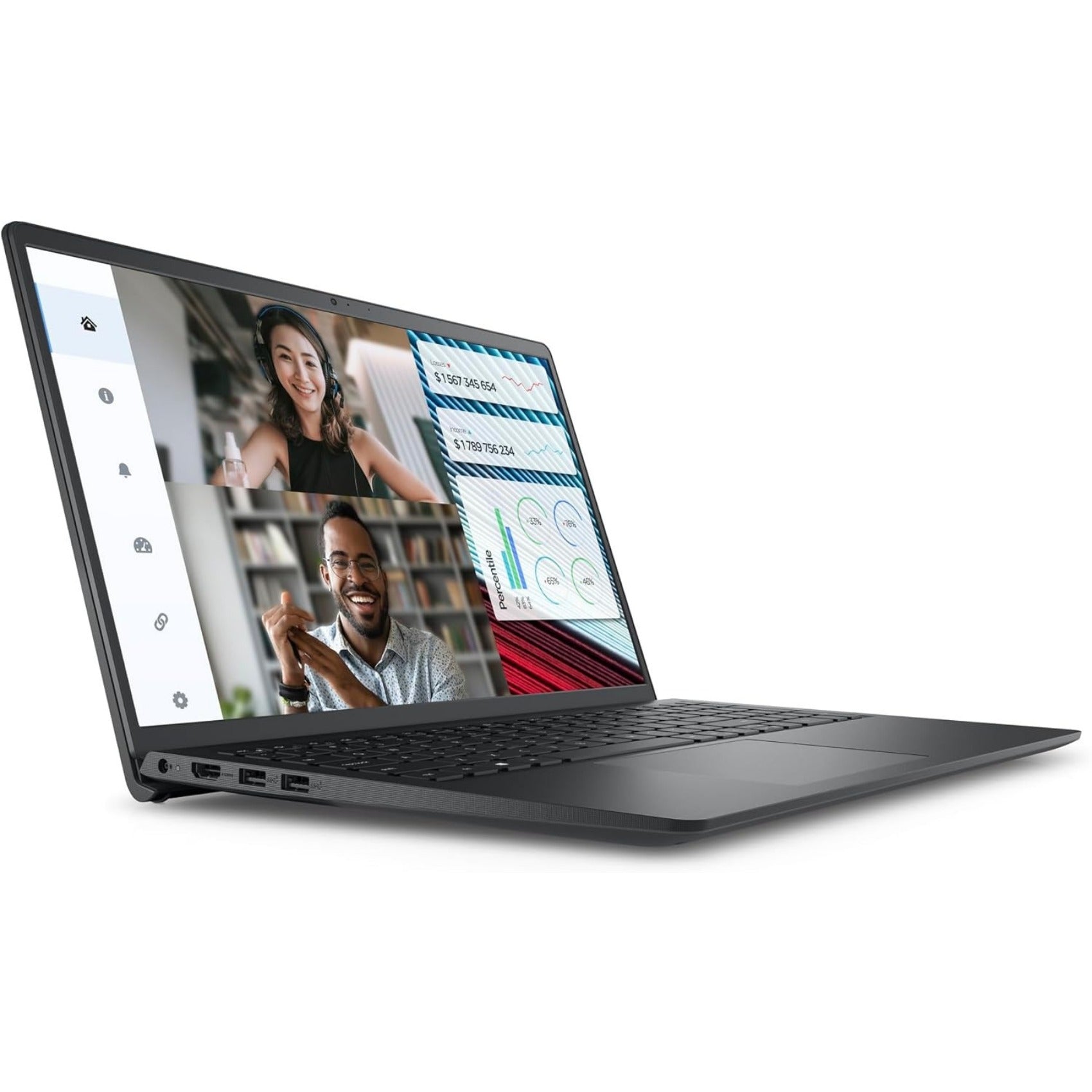 Dell Inspiron 3520 notebook computer - 15.6-inch FHD (1920 x 1080) 120Hz display, Intel Core i5-1235U processor, 8GB DDR4 RAM, 512GB SSD, WiFi 5 Windows 11 Home - Charcoal Black, the perfect Christmas gift