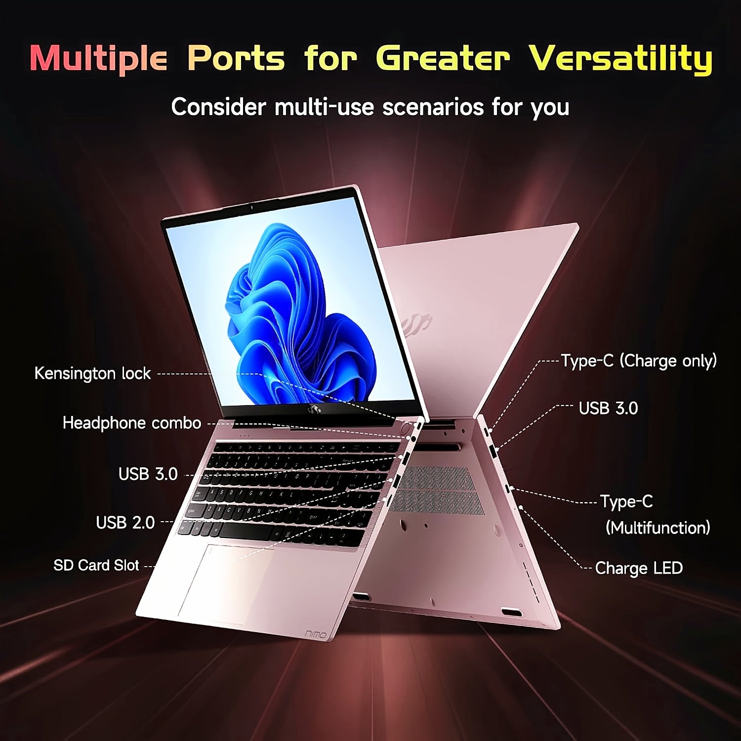 15.6 IPS FHD Laptop, 16GB RAM 1TB SSD Intel Pentium Quad Core N100, Backlit Keyboard Fingerprint (Beat to I3-1115G4 Up to 3.4GHz) Computer for Student-Home WiFi 6 BT5.2