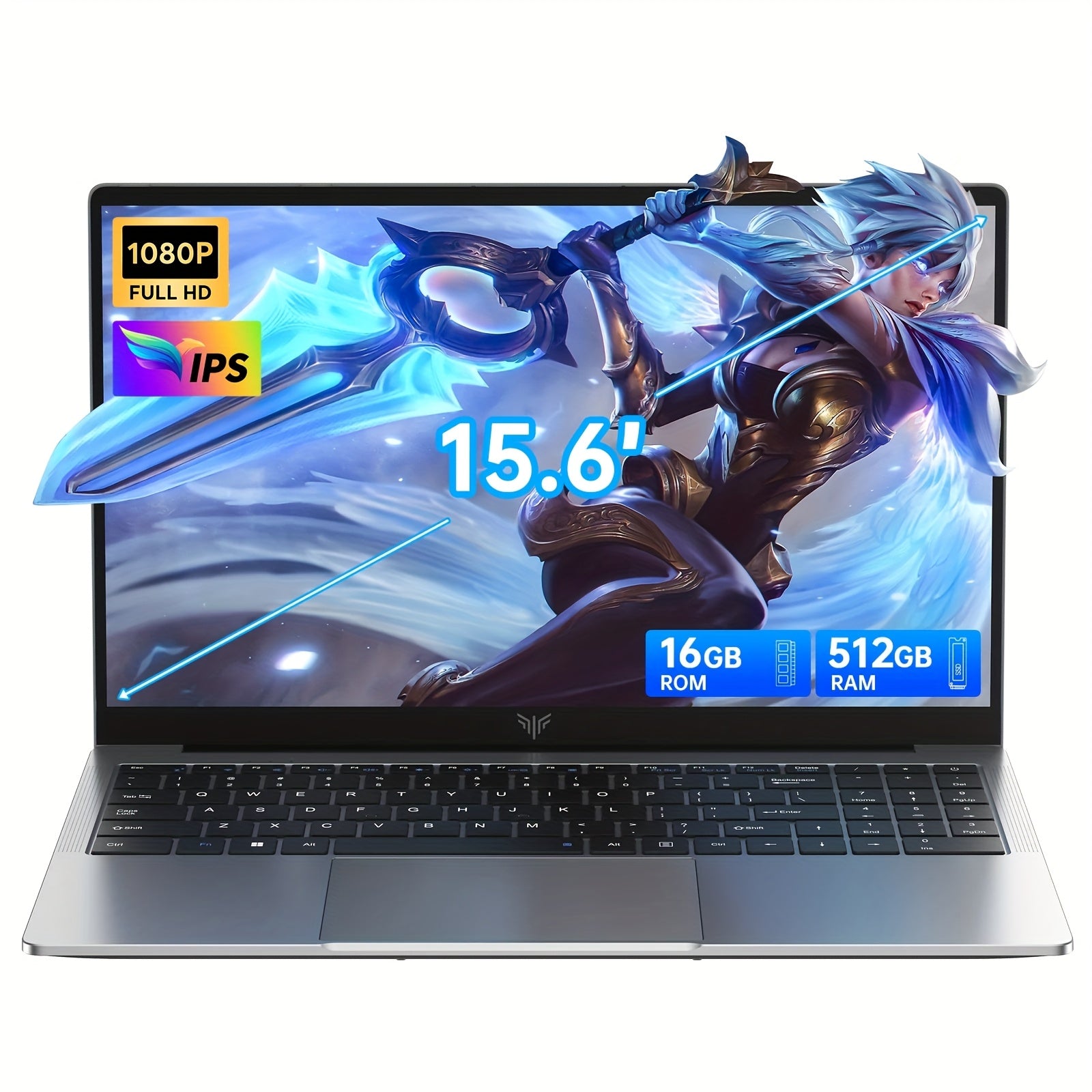 ACEMAGIC 2025 Laptop Computer Intel N150 Quad-Core Processor 16GB DDR4 RAM 512GB SSD, 15.6" FHD Display, Long Battery Life, Traditional Laptops for Business Office Student Gaming