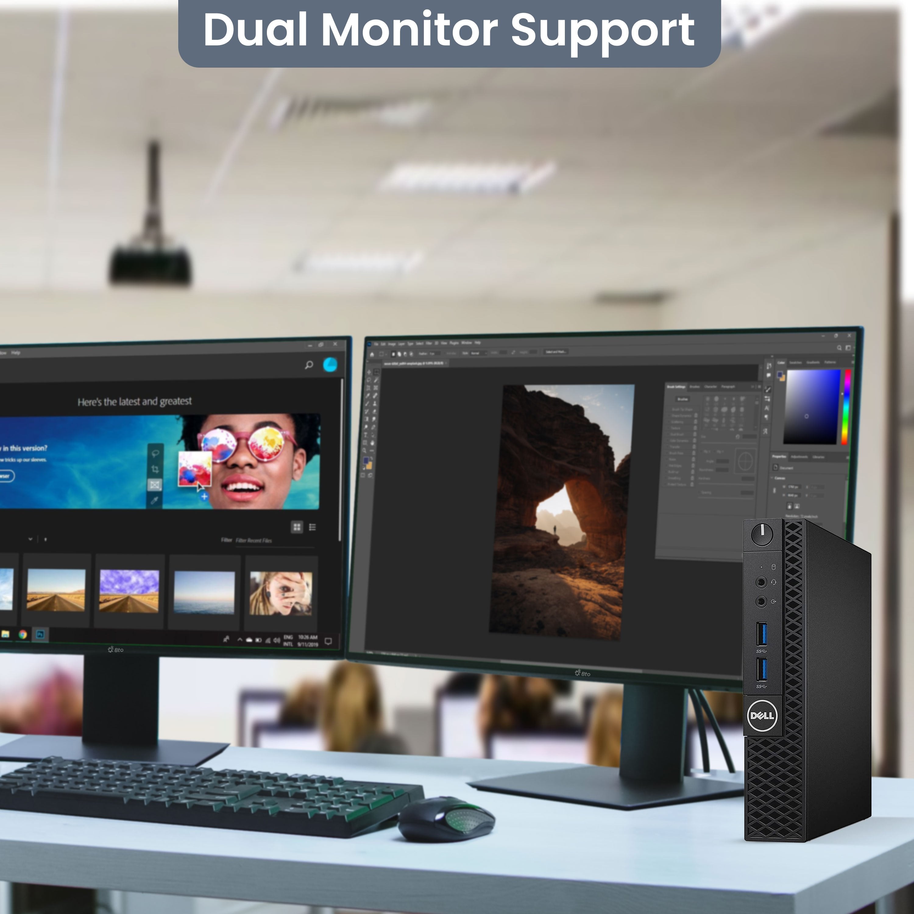 Dell OptiPlex 3050 Tiny | Desktop Computer Mini PC | Intel Core i5-6500T 6th Gen Quad-Core Processor | DDR4 RAM | Solid State Drive (SSD) | WiFi | Windows 11 Pro (Renewed)