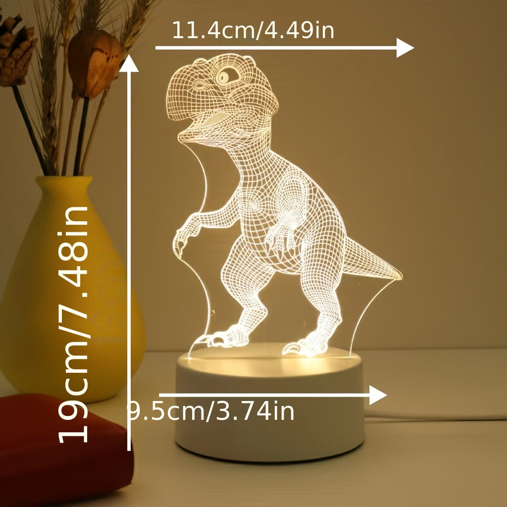 1 Creative 3D Night Light with Commemorative Significance, Birthday Gift, Holiday Gift for Family And Friends USB Interface, USB Lighting Fixtures, Computer Accessories And Peripherals