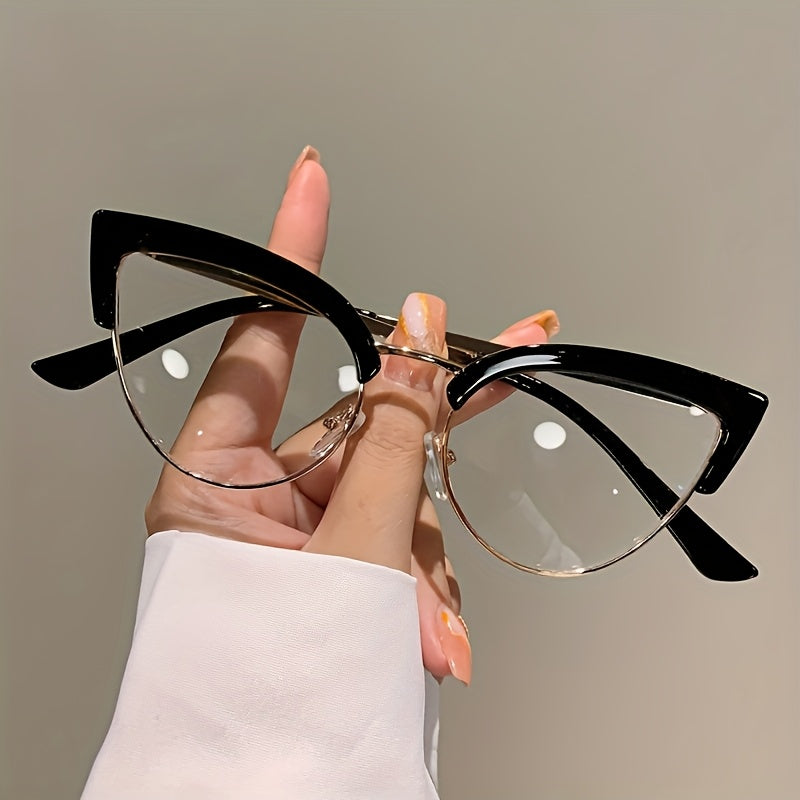 Women'S Cat-Eye Reading Glasses - Non-Prescription Glasses with +100° to -400° Magnification, Lightweight Full-Rim Frame, for Computer, Books, Everyday & Formal Use - Stylish Multicolor Eyewear, Vision Correction, Gradient