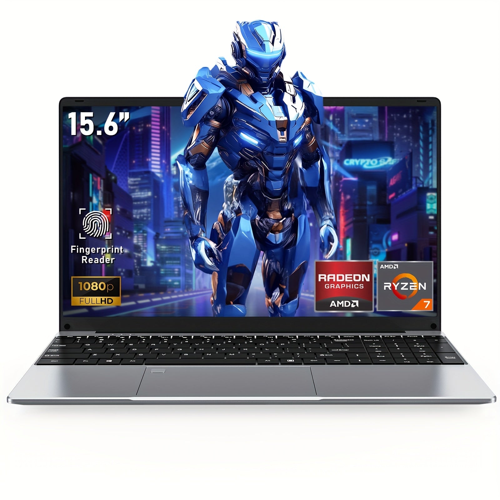 NIAKUN 15.6 Inch Laptop Computer, Gaming Laptop, AMD Ryzen 7 5700U 8C/16T Processor (up To 4.3Ghz), 16GB RAM 1TB SSD, AMD Radeon Graphics, 15.6" FHD 1920 * 1080 Display, WiFi 5, BT5.0, Backlit Keyboard