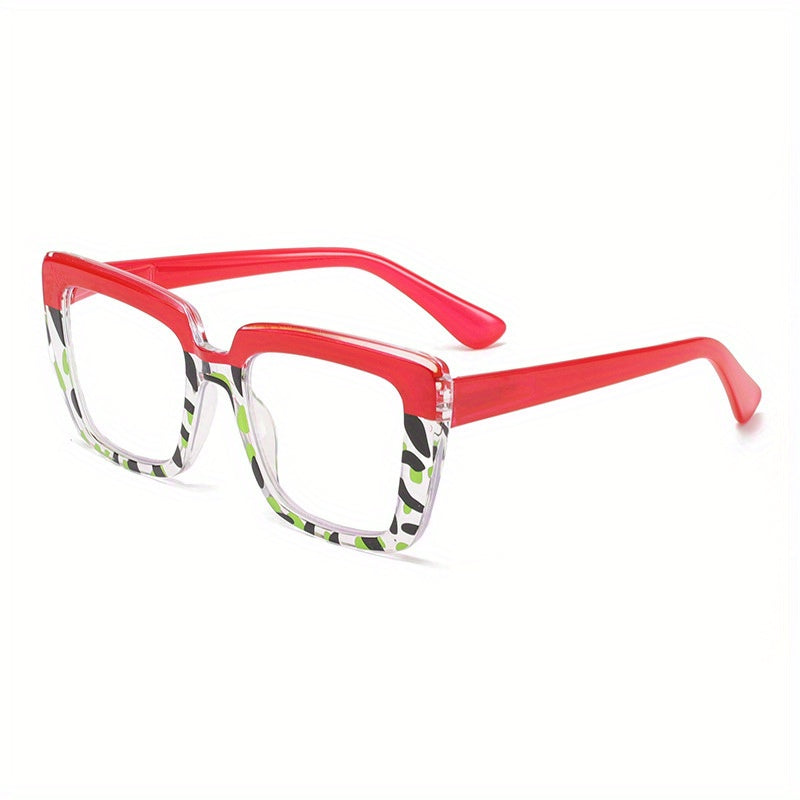 1-Pair Women's Retro Reading Glasses with +1.0 to +4.0 Magnification - Non-Prescription Lens Power, Spring Hinges & Multi-Focal PC Frame - Red/Black/Tortoise/White/Gray/Black & Clear/ - Presbyopia Correction Glasses for Books