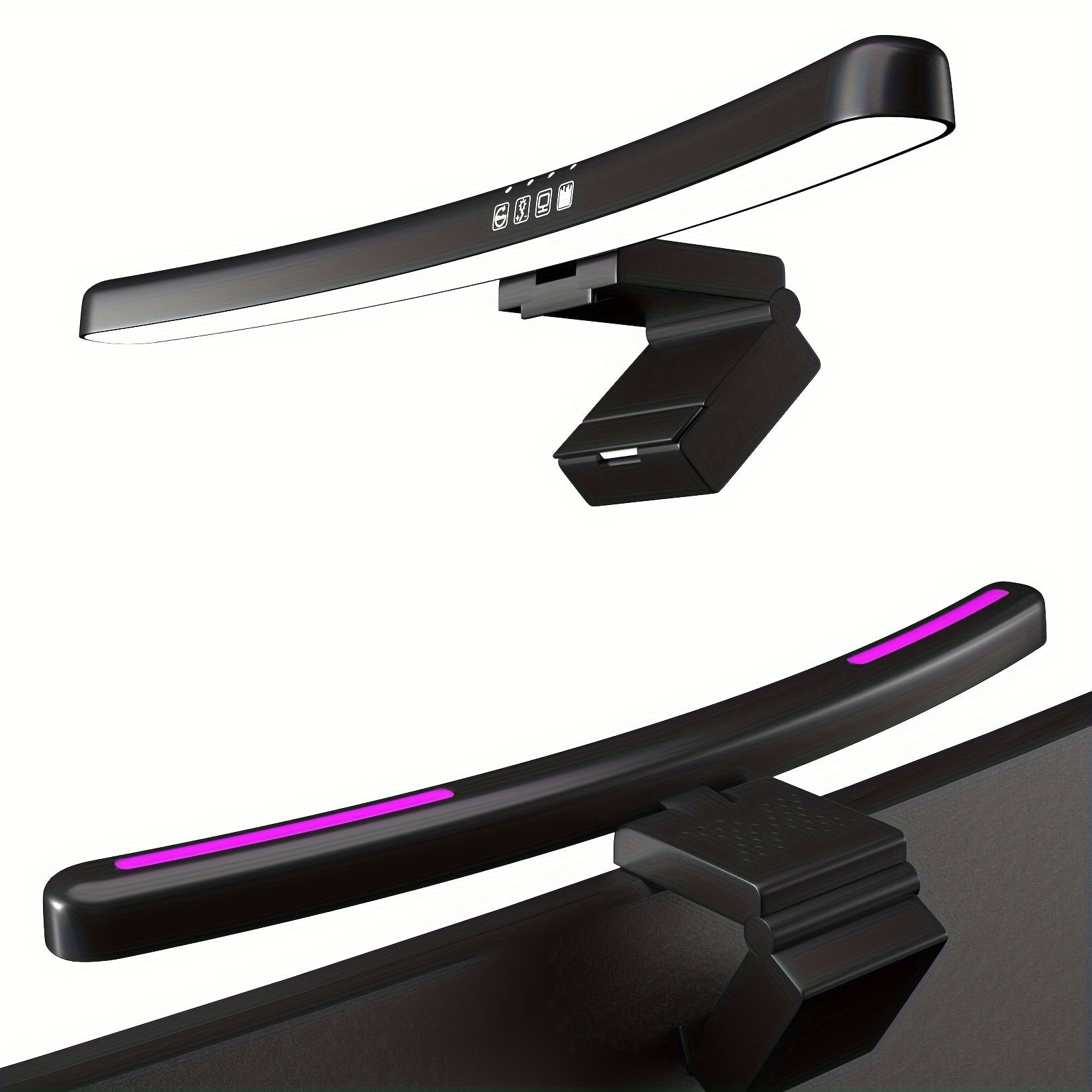 Computer Screen LED Light, USB Power Supply, Touch Control, Adjustable Color Temperature, And Ambient Light On The Back